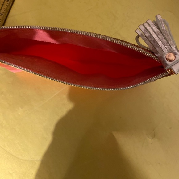 Studio C pink and cork brown zippered bag - Picture 5 of 6